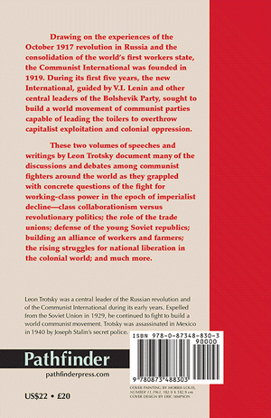 Back cover ot The first five years of the Communist International 1